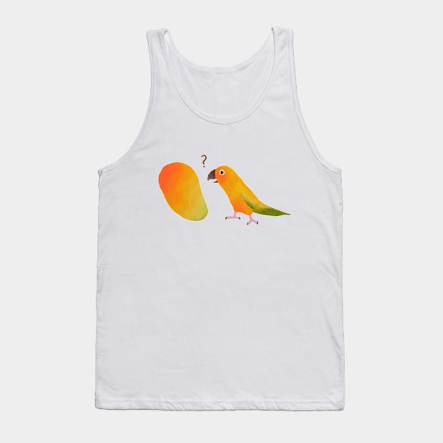 Mango Conure Tank Top by chimaerok